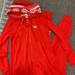 Christmas Victoria Secret PINK Onsie